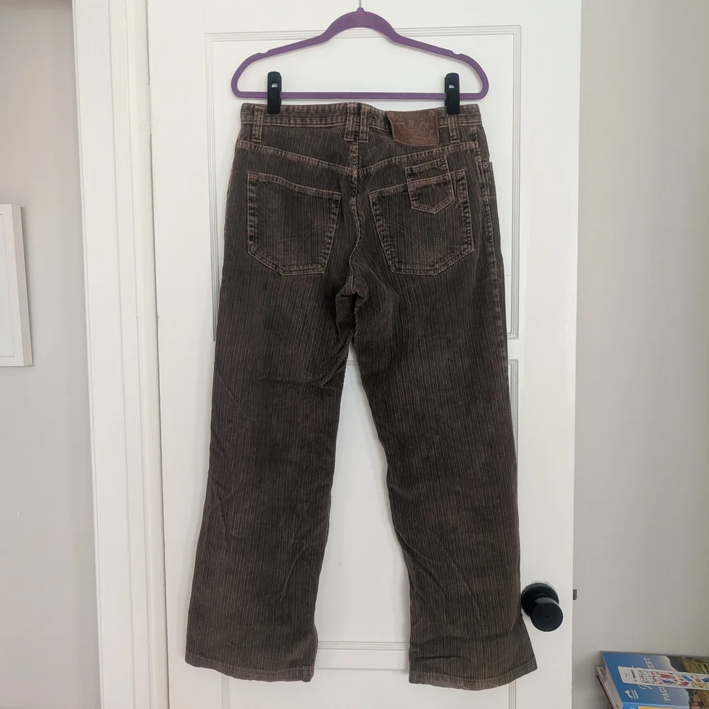 D&G Dolce & Gabbana Corduroy Pants - Brown 34 Waist - Picture 8 of 9